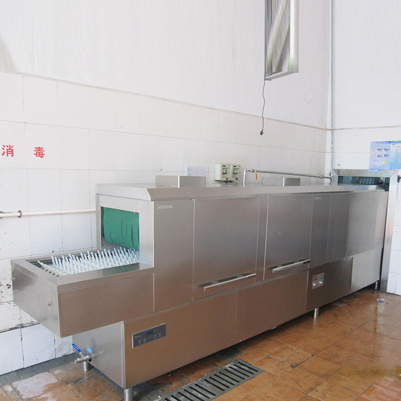 博沭酒店食堂全自动商用大型洗碗机长龙式BS3600B洗碗机带烘干机