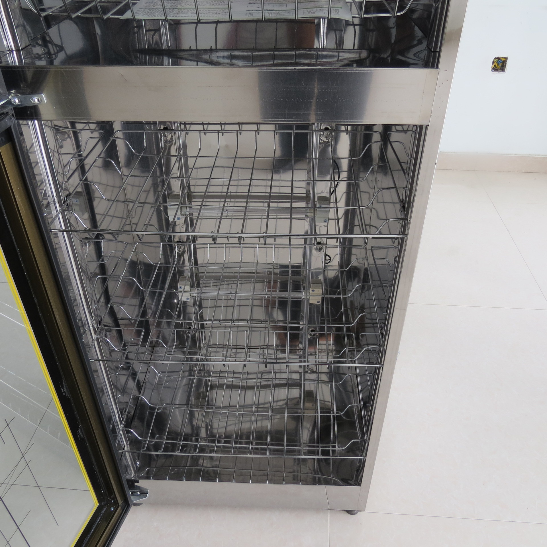 立式臭氧消毒柜大容量餐具消毒柜立式商用玻璃低温消毒柜