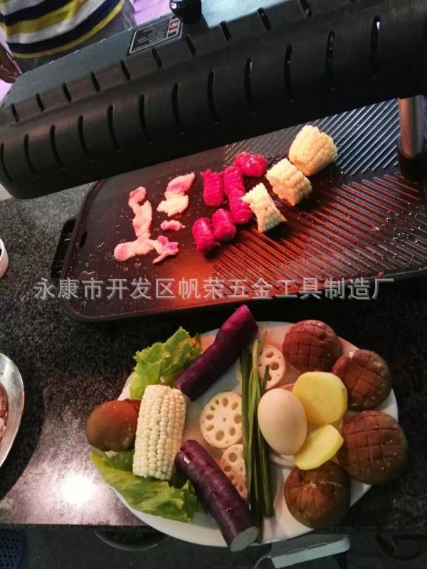 新款韩式多功能电烤炉 家用红外线电烤盘 无烟商用烧烤机环保认证