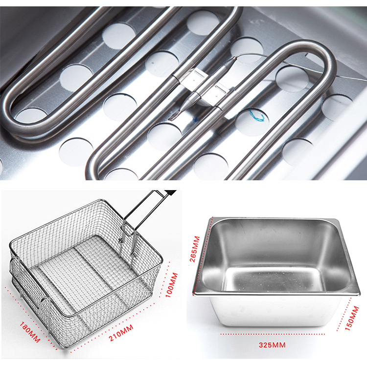 单杠电炸炉 商用油炸机锅 炸薯条机鸡排大功率电磁炸炉