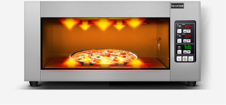 乐创 烤箱商用烤炉单层一层一盘蛋糕面包大烘炉微电脑 披萨电烤箱