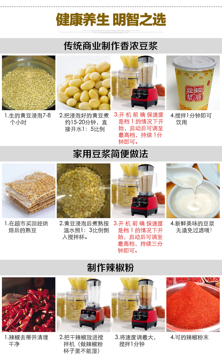 沙冰机 奶昔机 商用奶茶店沙冰机 碎冰机调理料理搅拌机 家用