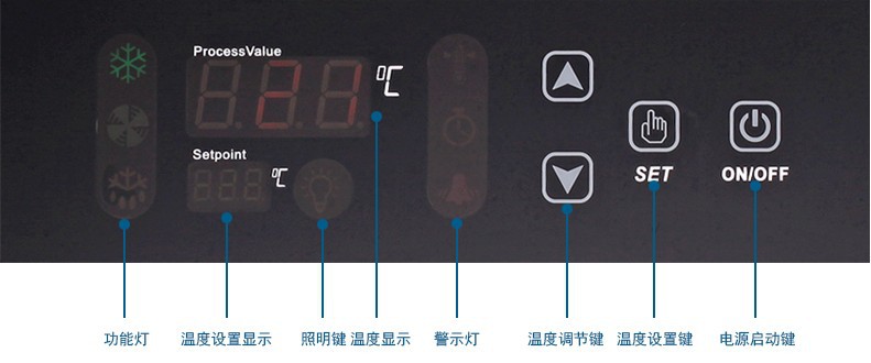 厂家直销商用四门冰箱单温冷冻负28度不锈钢立式冷柜厨房无霜冰柜