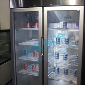 银都大双门冷藏展示柜 立式冰柜 保鲜柜展示柜冷藏柜 商用冰箱