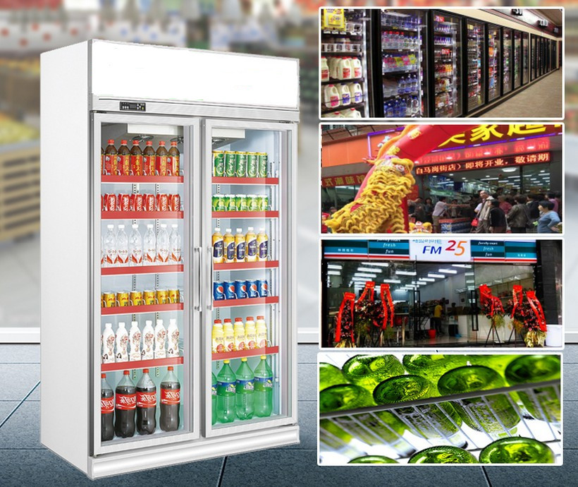 厂家直销冰柜立式五门冷藏陈列柜 饮料展示冰箱 超市便利店保鲜柜