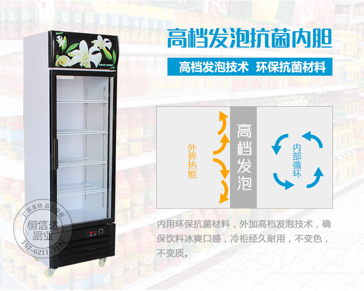 啤酒柜玻璃门冰箱冷柜饮料冷藏展示柜单门双门展示柜展示冰柜