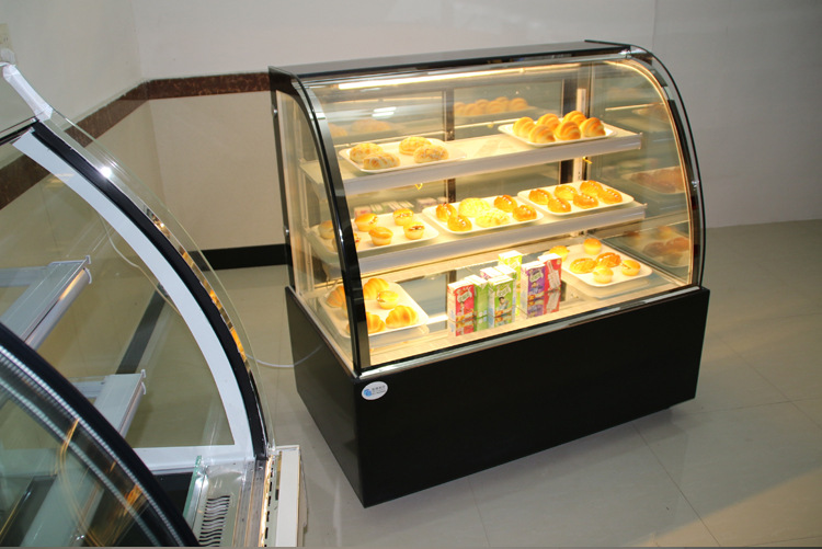 立式商用蛋糕柜冷藏保鲜熟食面包寿司三明治点菜圆弧大理石展示柜