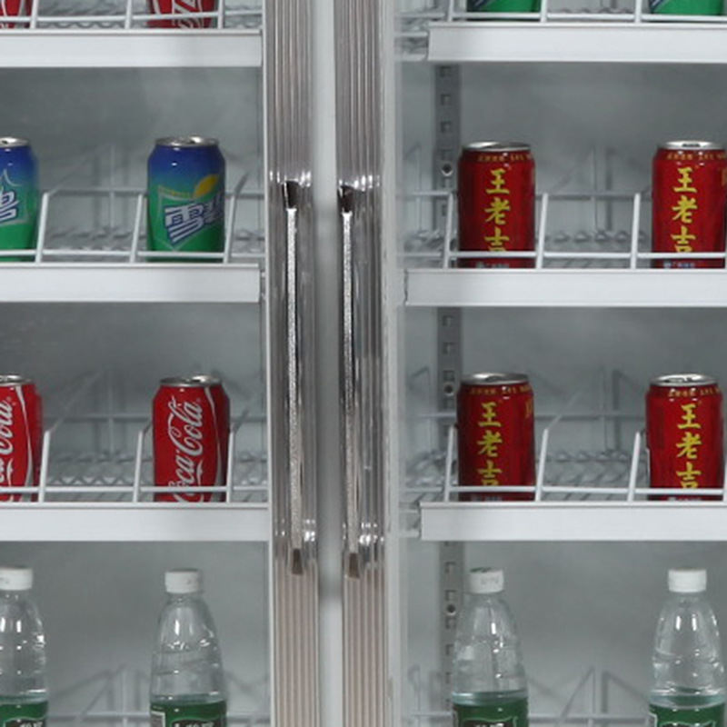啤酒冷柜厂家 超市四门立式风冷饮料展示柜 节能饮料冷藏保鲜柜