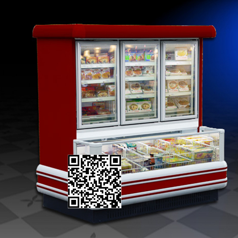 12ZT 子母柜立式超市子母柜 双温大型冷藏冷冻柜食品保鲜展示柜