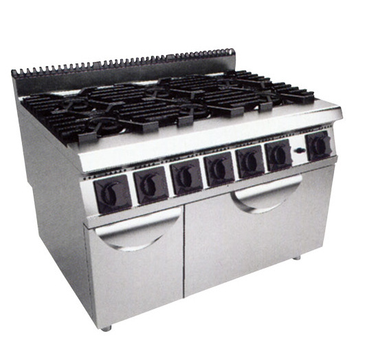 CR-BO-908 柜式豪华型六头煲仔炉连气焗炉 商用厨房设备