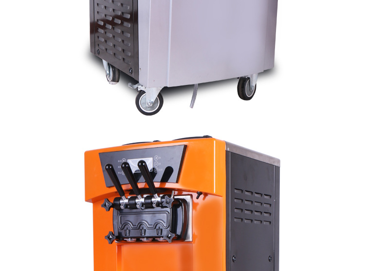 奇博士冰淇淋机机商用全自动 立式雪糕机三色甜筒机 软冰激凌机器