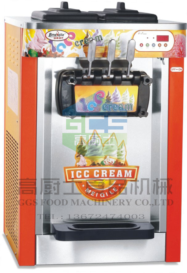 商用台式冰激凌软雪糕机 甜筒机 冰淇淋雪糕机 3头