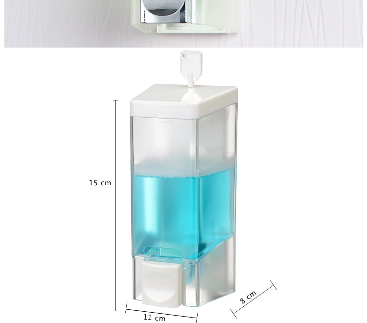 专业生产 优质塑料带锁单头酒店卫浴皂液器 厂家直销优质给液器