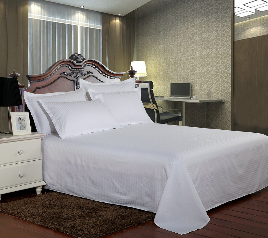 宾馆酒店专用床单被套 酒店布草 客房布草 全棉素色床单 多色