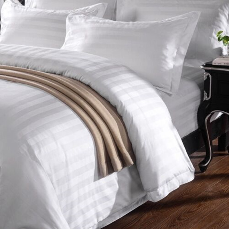 纯棉酒店布草 星级宾馆四件套床上用品 客房专用床单被套