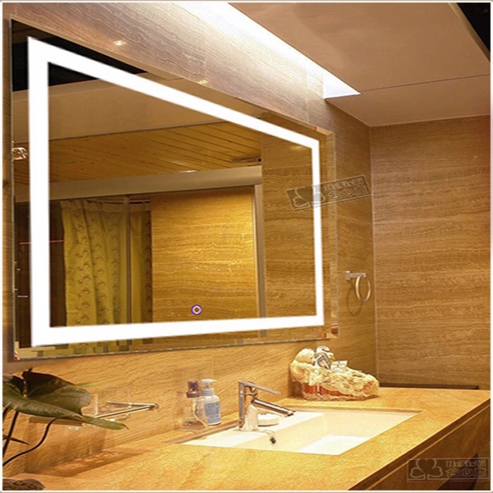 供应酒店工程灯镜 led节能浴室镜 背光镜 透光镜批发