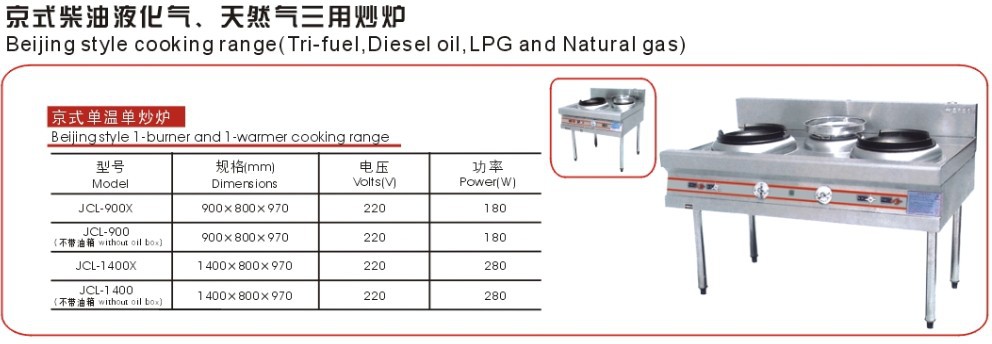 JCL-900X 京式燃气独炒炉单炒炉单灶煤气炒炉单炒单尾炒炉