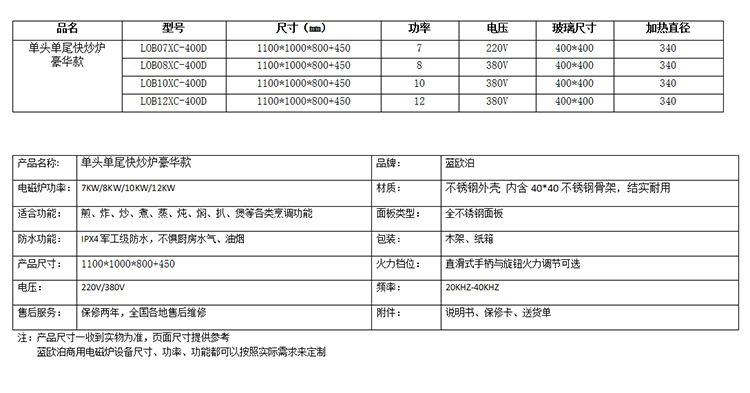 商用电磁炉 单头单尾快炒炉节能环保炒炉