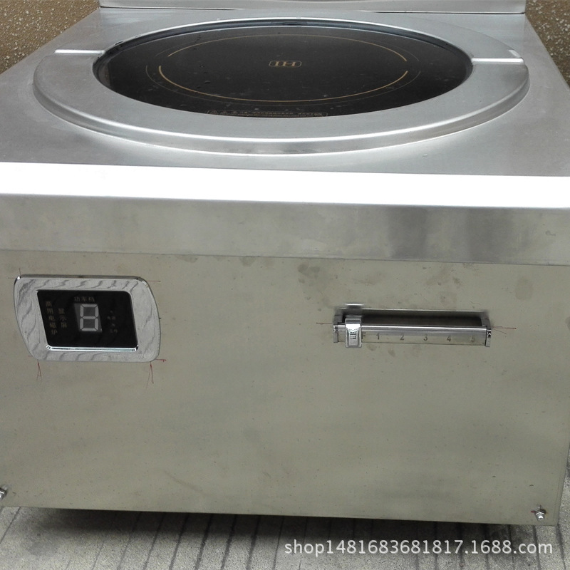 商用电磁汤炉 12KW单头低汤炉商用电磁矮汤炉电磁煲汤炉食堂汤灶