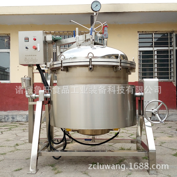 实力厂家直销电加热可倾高压煮肉锅 商用大型卤制锅
