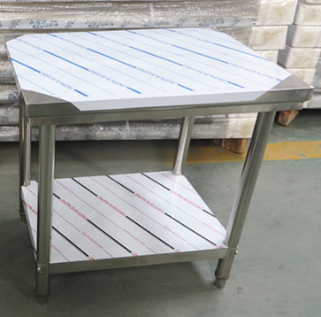 生产厂家 批发双层201不锈钢工作台 厨房案板操作台 打荷台