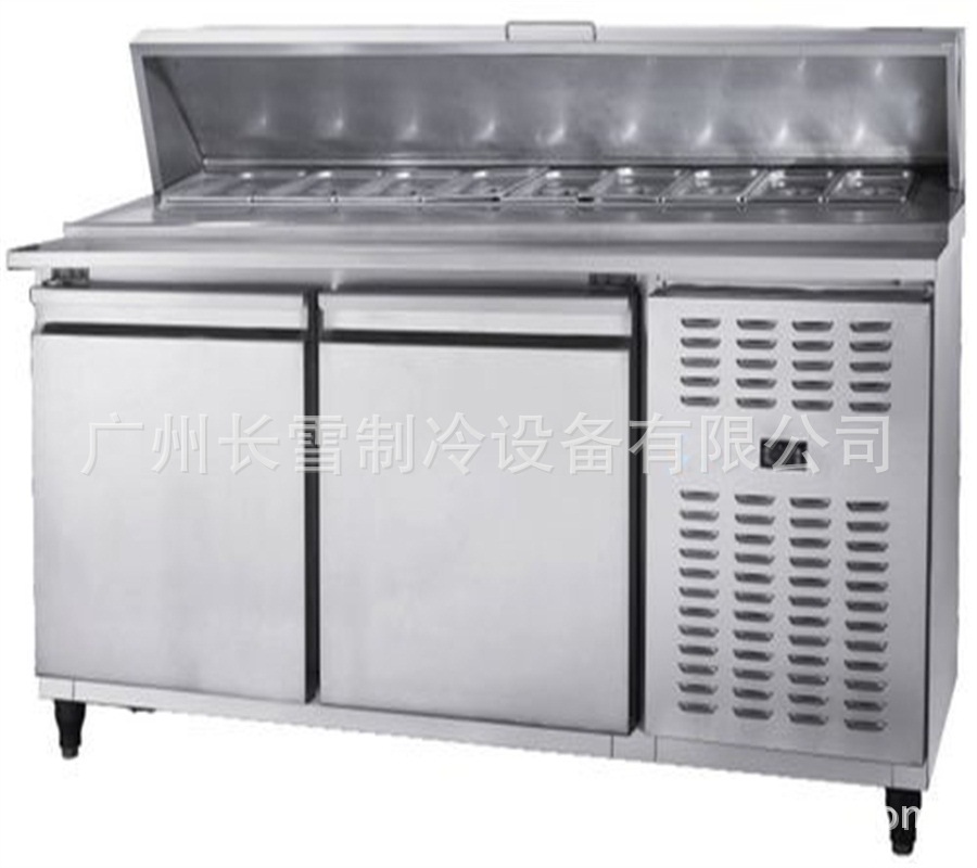 广州长雪1.8米披萨保鲜柜 沙拉保鲜工作台 披萨冷冻操作台