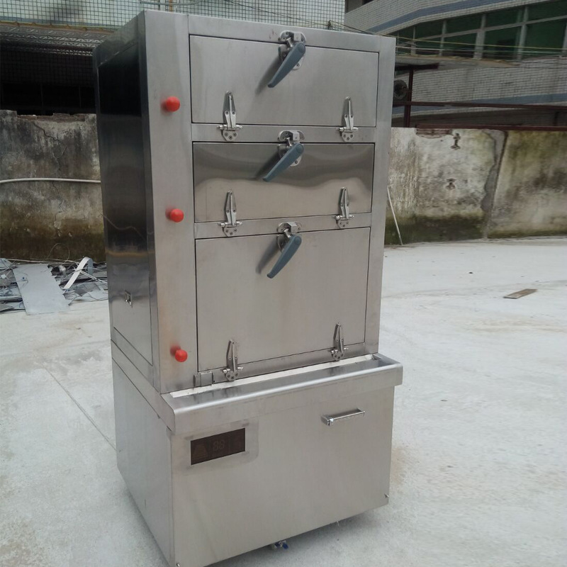 商用电磁三门海鲜蒸柜 不锈钢节能蒸柜商用 餐厅创业设备工厂直销
