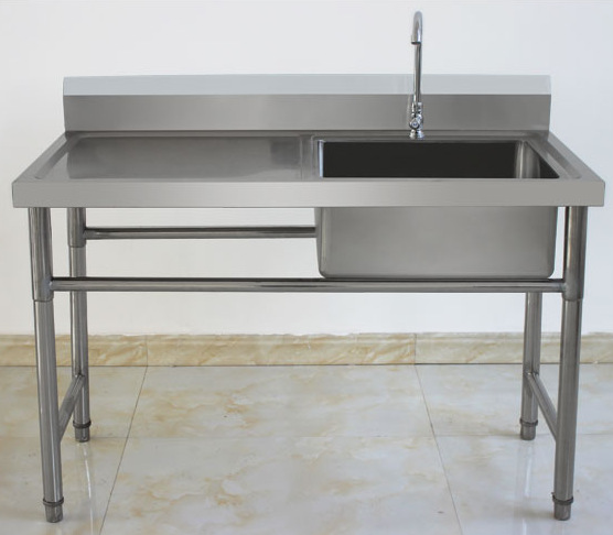 不锈钢拆装式单星洗刷台洗刷池商用厨房设备洗碗池水池水槽