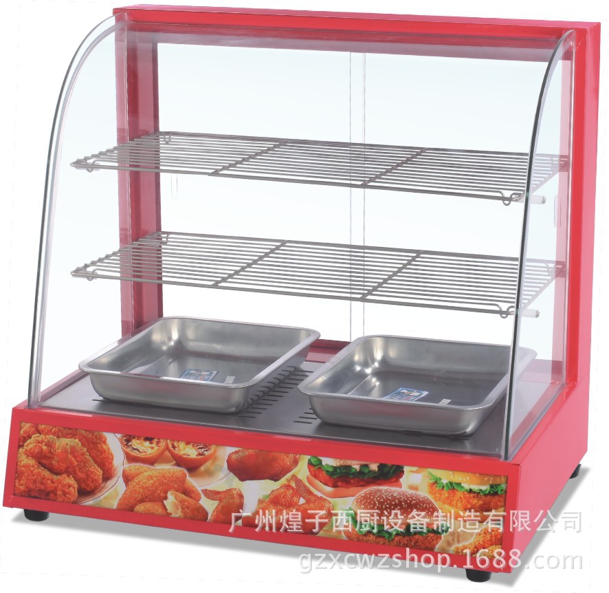 王子西厨弧形保温展示柜 商用蛋挞恒温保湿 食品保温陈列柜
