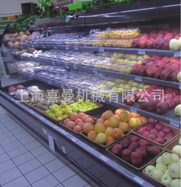*果蔬风幕柜 冷藏风柜 保鲜展示柜 三洋海尔同配置 水果柜商用